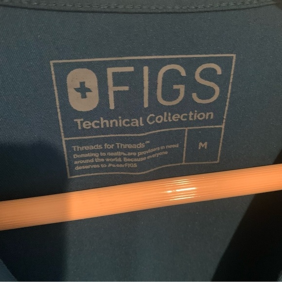 Figs Teal Scrub Top - Picture 3 of 4